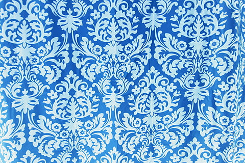 white and blue textile, texture, tissue, pattern, backgrounds HD wallpaper