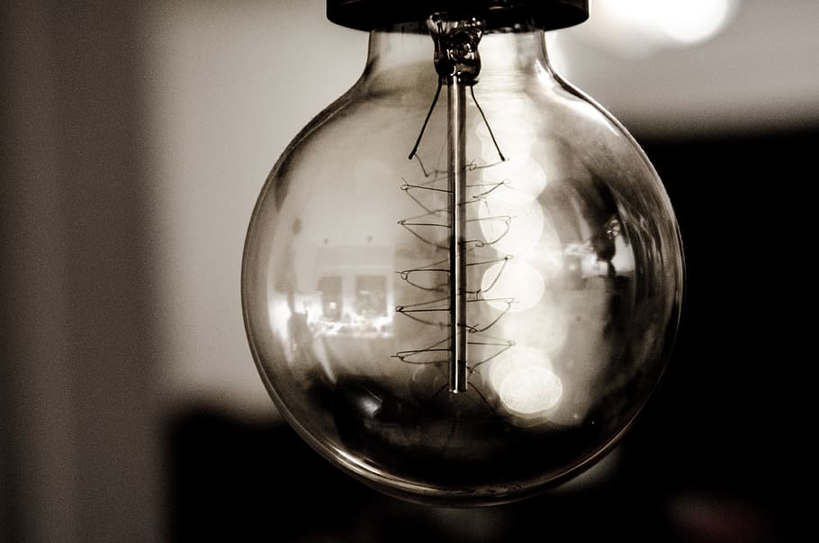 light, bulb, light bulb, idea, energy, electricity, lamp, glass, HD wallpaper