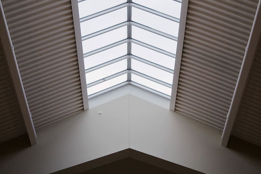 white roof glass tile, white wooden room ceiling at daytime, building HD wallpaper