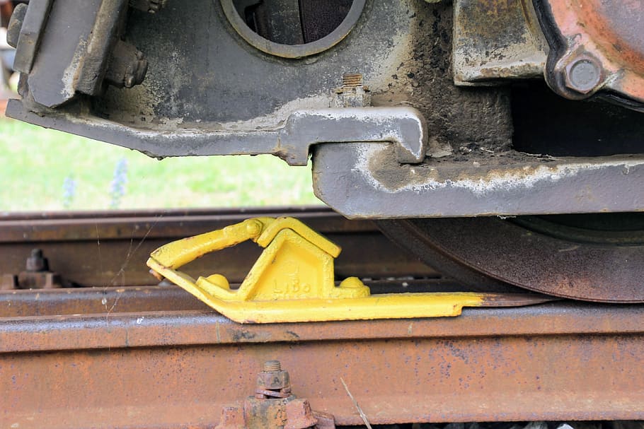 Railway, Stumbling Block, Braking, Device, braking device, stop