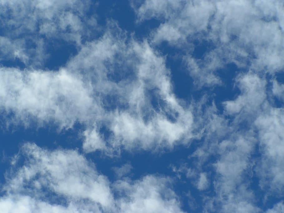 Clouds, Cloudy, Sky, Blue, Nature, texture, background, backgrounds HD wallpaper