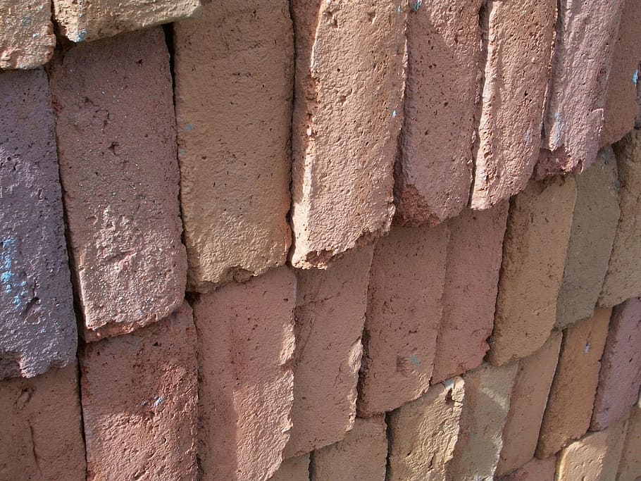 Bricks, Clay, Masonry, red stock, hand made, fired brick, construction HD wallpaper
