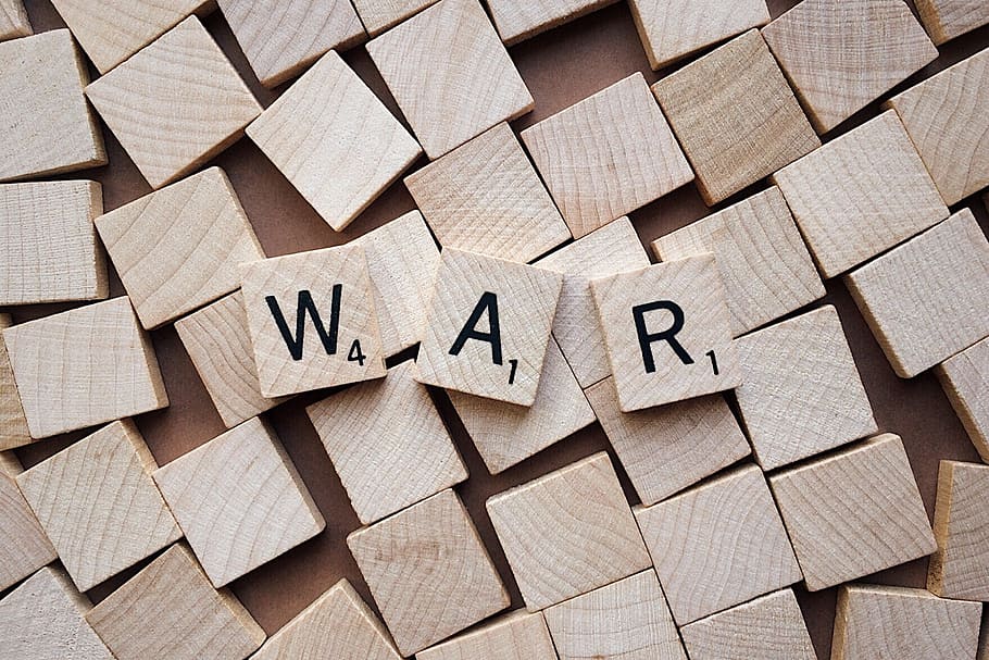 war, battle, letters, scrabble, combat, pattern, wood - material HD wallpaper