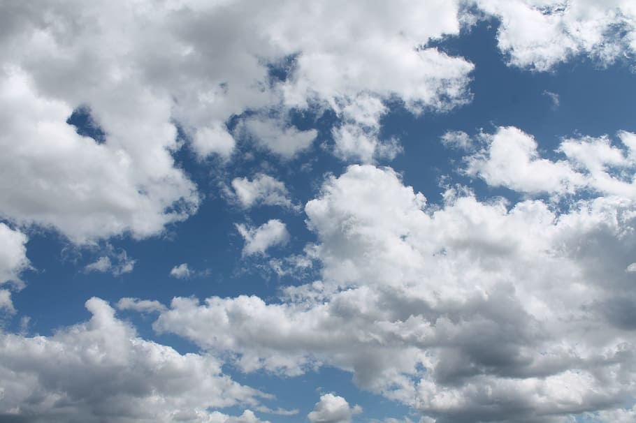 white and blue sky, Nature, clouds, clouds sky, sky clouds HD wallpaper