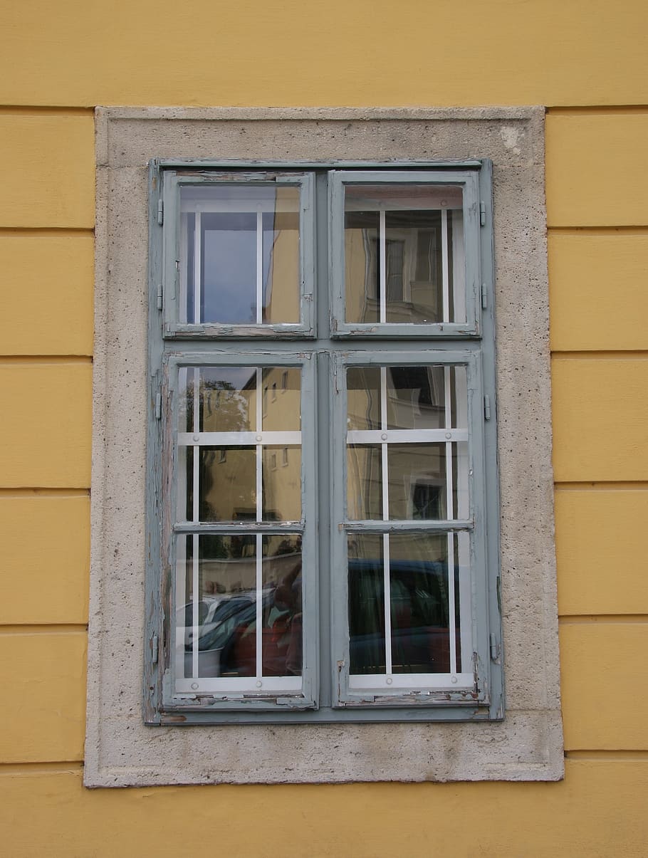 window, old, renovation, architecture, frame, wood, house, building exterior HD wallpaper