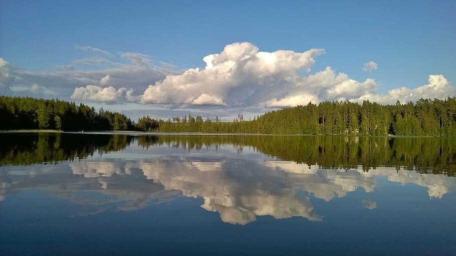 Lake, Cloud, Nature, sky, summer, reflection, tranquility, no people HD wallpaper