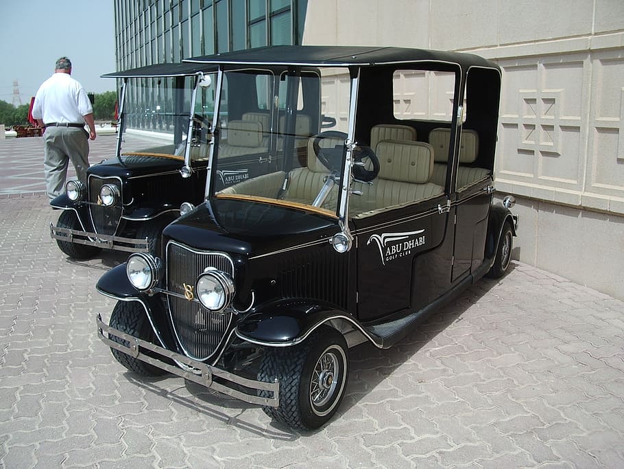 golf, cart, carts, buggy, uae, abu dhabi golf club, mode of transportation HD wallpaper