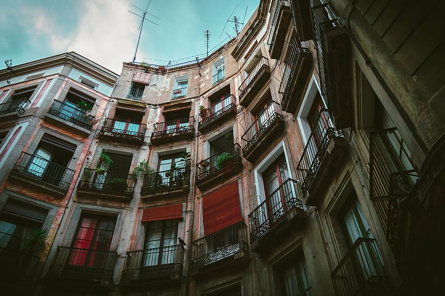 low-angle photo of building, architecture, infrastructure, design HD wallpaper