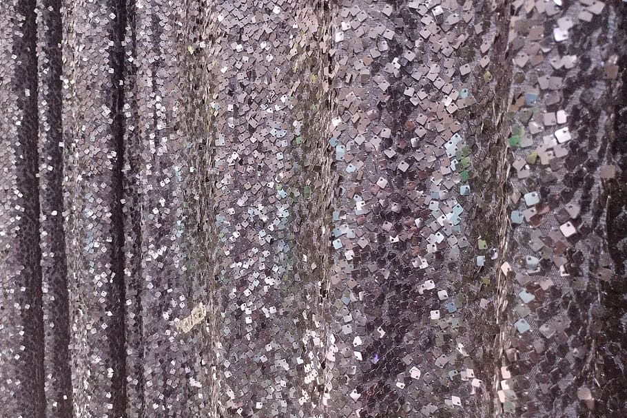 silver textile, curtain, drape, fabric, drapery, stage, classic HD wallpaper