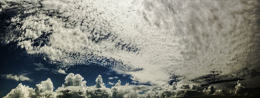 clouds, sky, horizon, day, no people, nature, water, snow, winter HD wallpaper