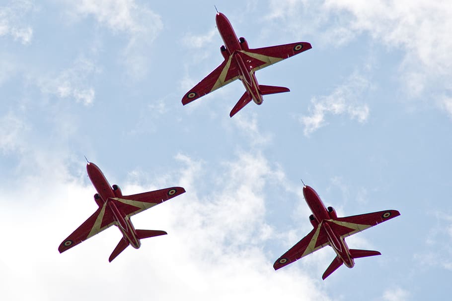 the red arrows, simply the best, dawlish air show, aerobatics, HD wallpaper