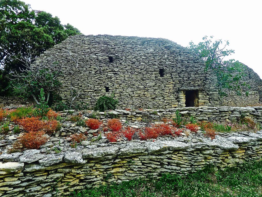 stone, wall, building, dome, construction, architecture, flowers HD wallpaper