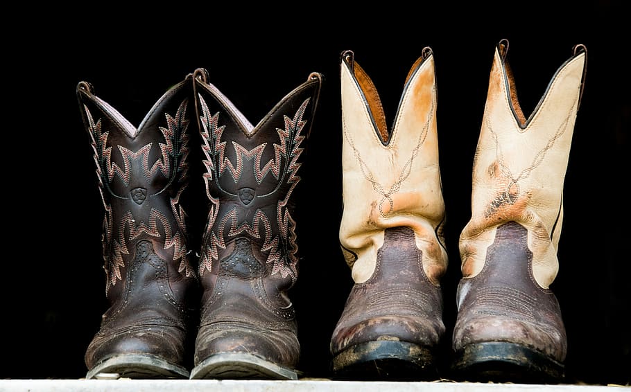boots, shoes, cowboy, gowgirl, western, leather, verziehrung, HD wallpaper
