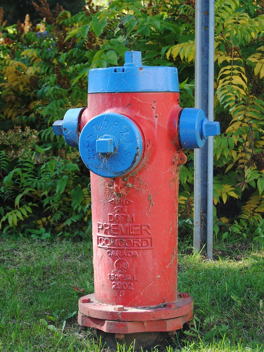 hydrant, red, fire, burning, conflagration, prevention, water HD wallpaper