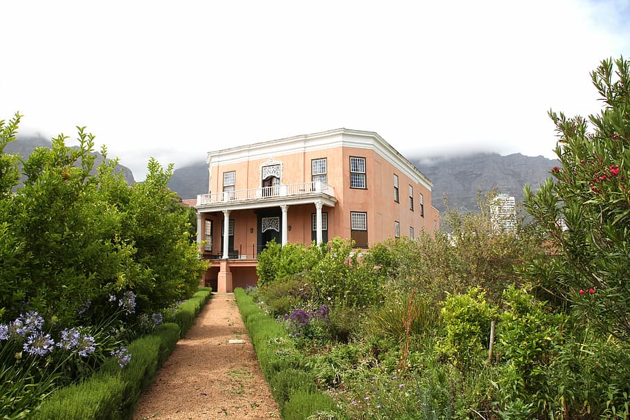 South Africa, House, Home, Architecture, old, mansion, plants