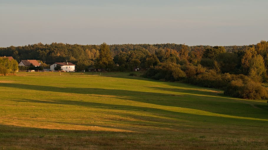 Autumn, Sunset, Shading, Ledenice, long, landscape, south bohemia HD wallpaper