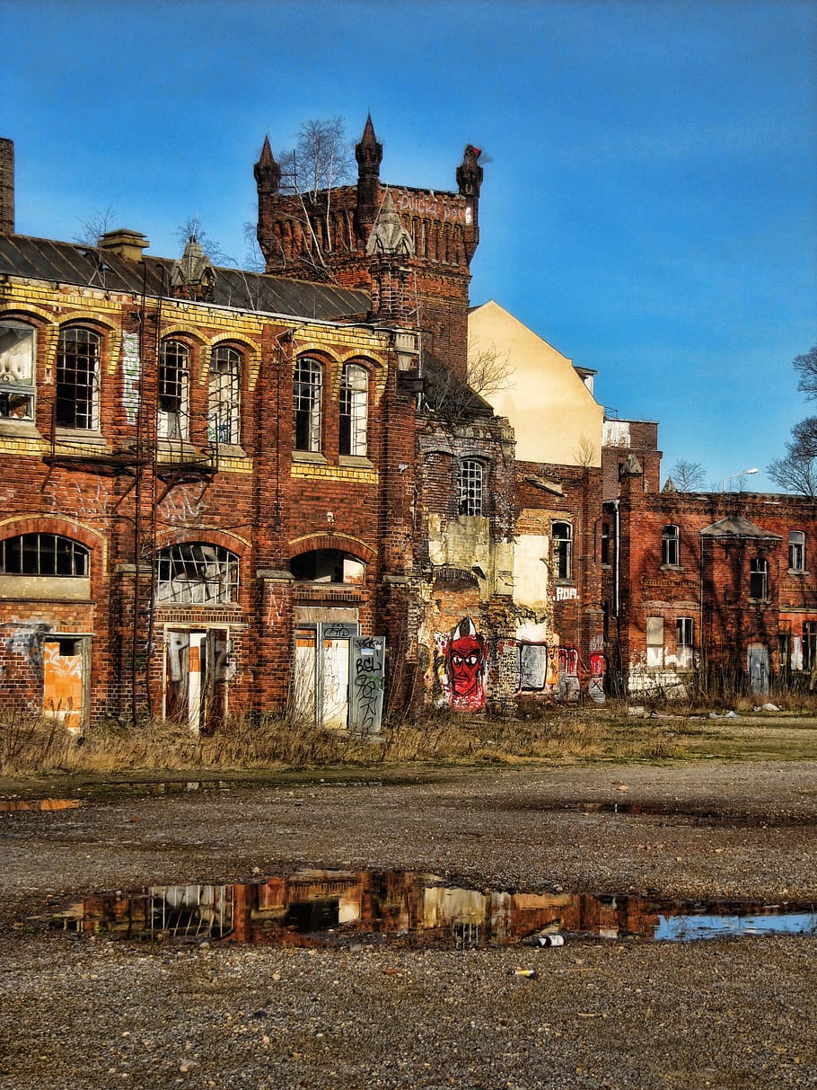 factory, building, old, lapsed, ruin, leave, lost places, industrial building HD wallpaper