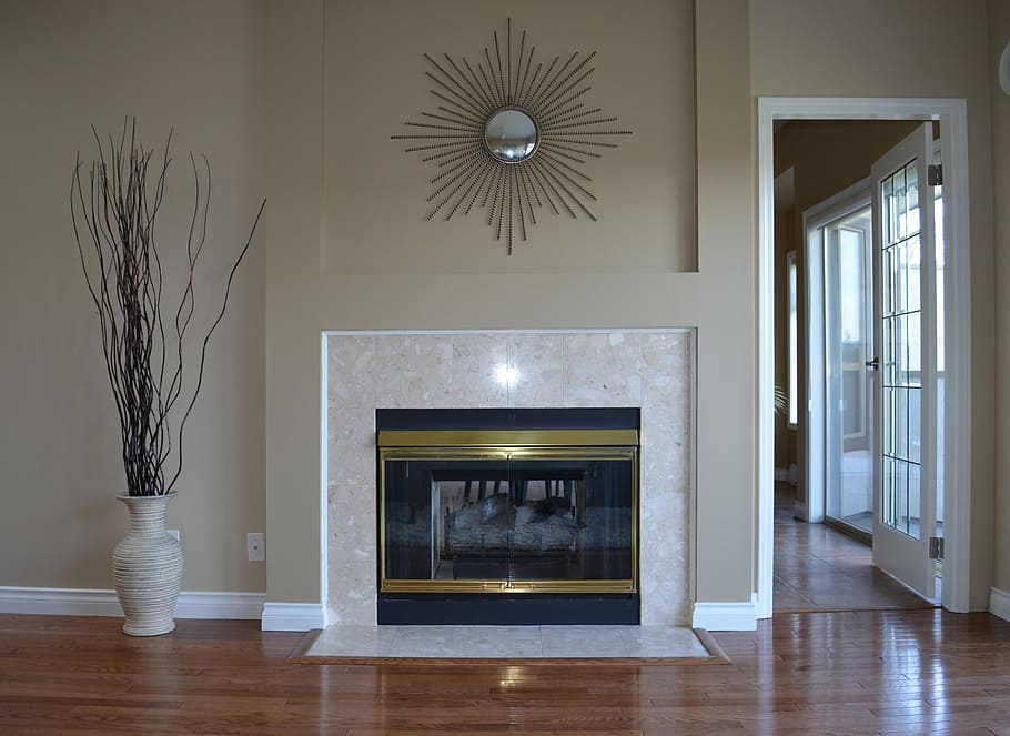 Fireplace, Home, Decor, Design, home interior, domestic room HD wallpaper