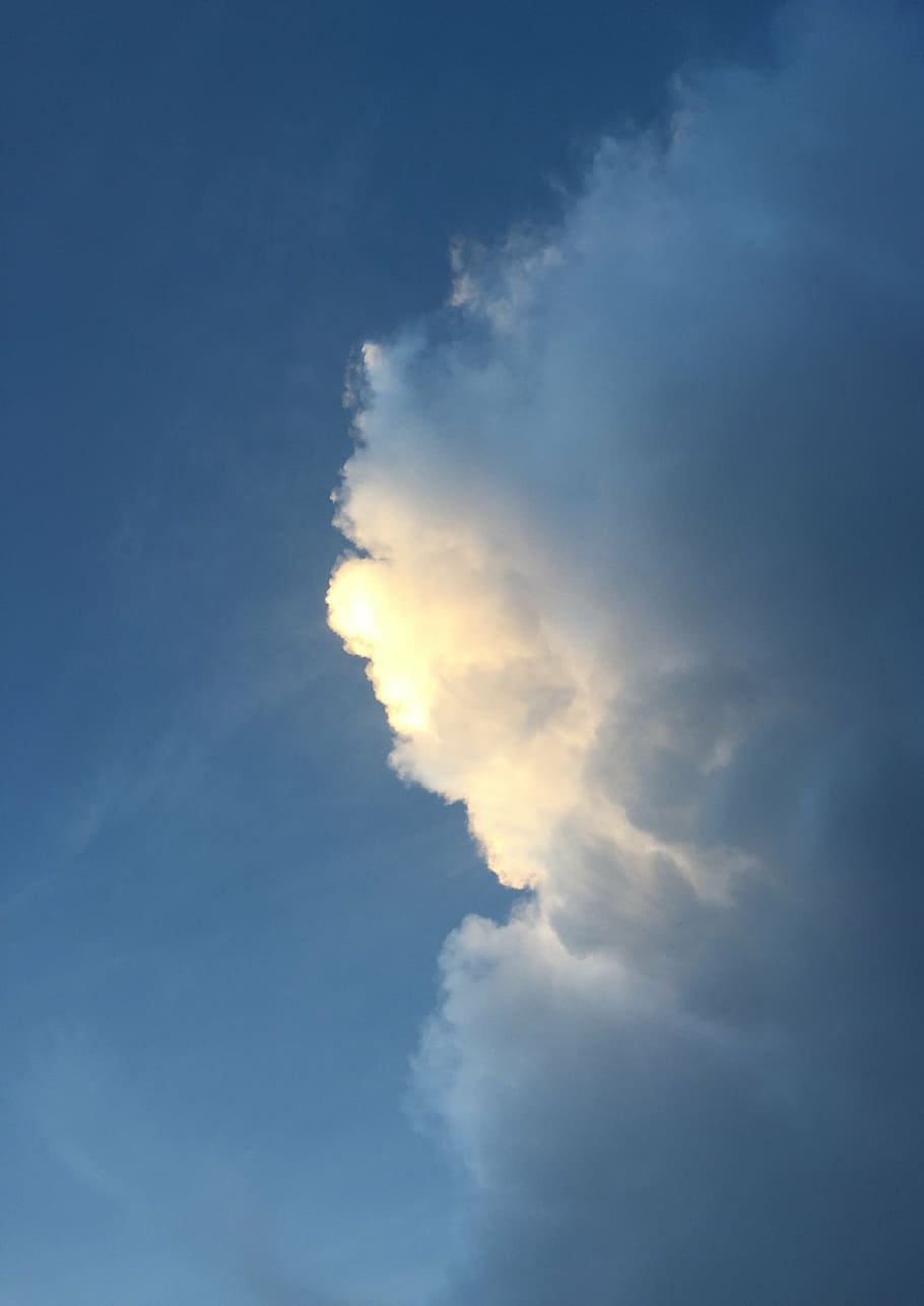 clouds, sky, blue, cloud - sky, beauty in nature, cloudscape HD wallpaper