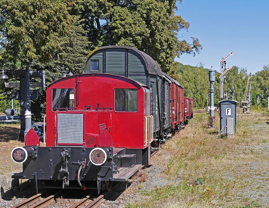 Museum Train, Diesel Locomotive, railway museum, vienenburg, resin, HD wallpaper