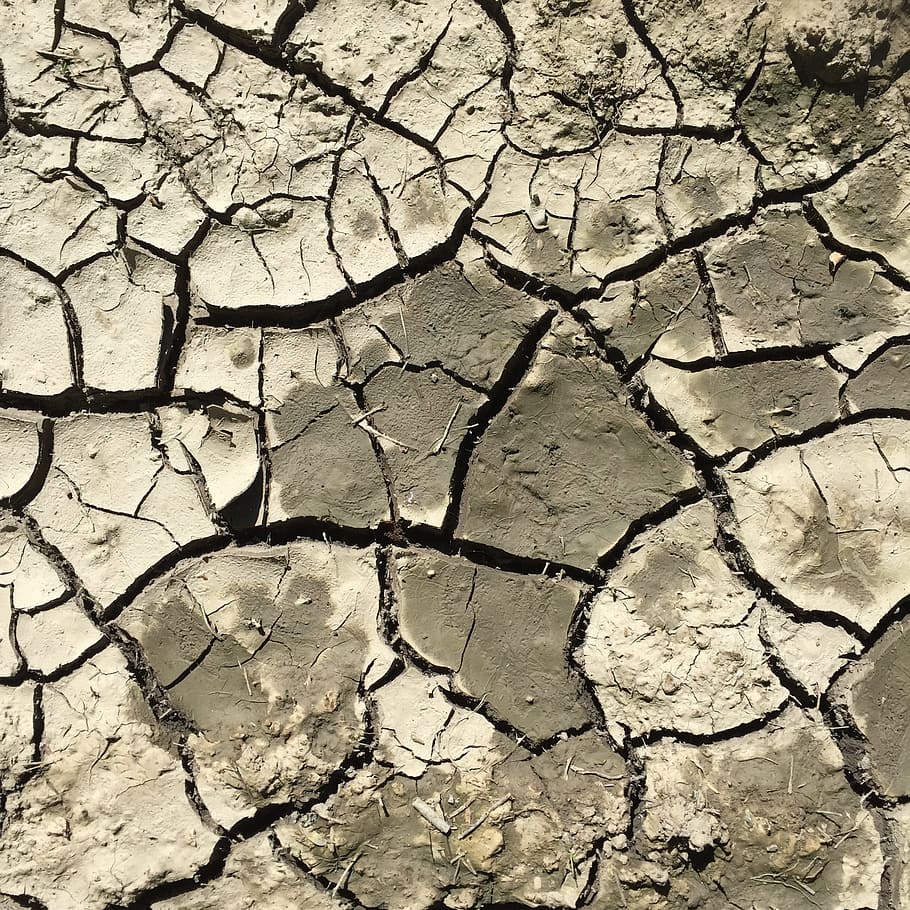 Clay, Cracks, Dry, Earth, cracked, drought, land, arid climate HD wallpaper