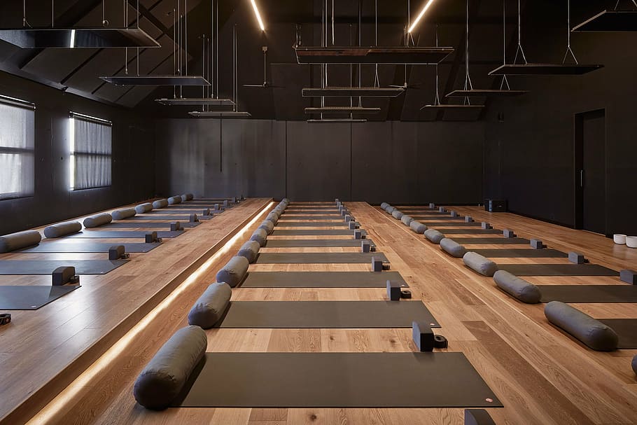 HD wallpaper: yoga mats on parquet flooring, gym, yoga classes, melbourne,  sport | Wallpaper Flare