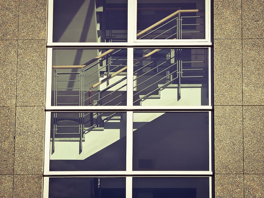 facade, stairs, architecture, building, staircase, gradually HD wallpaper
