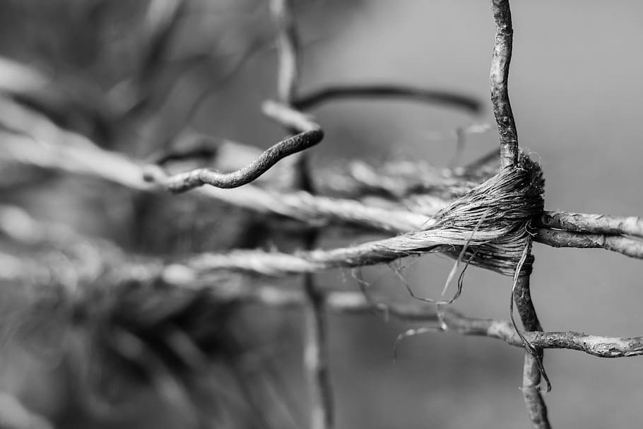 wire, twine, fence, torn, atmosphere, architecture, building HD wallpaper