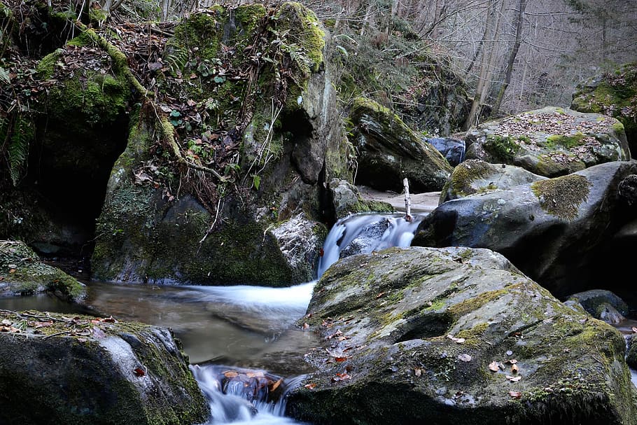 Bach, Nature, Styria, Creek, teigitsch, waterfall, rock - object HD wallpaper