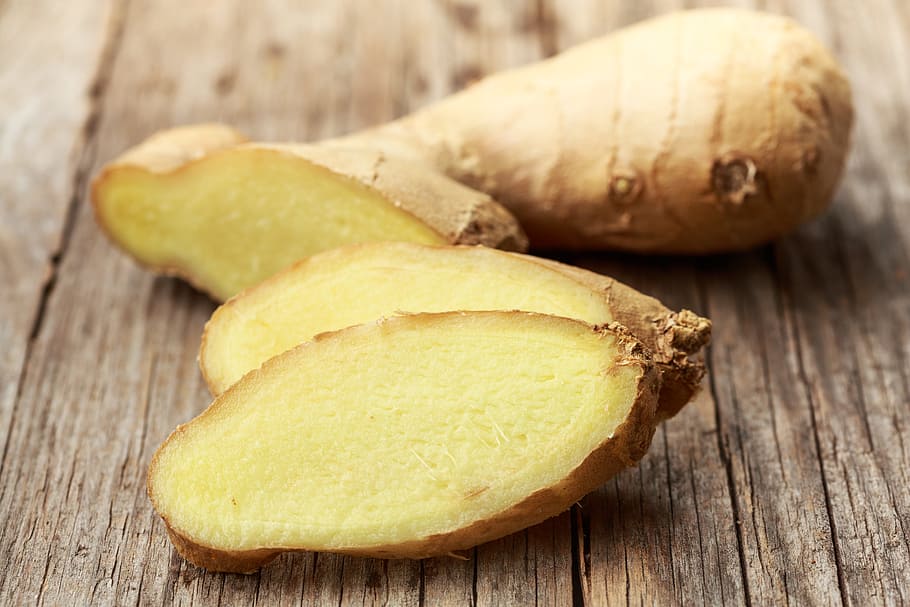 sliced ginger, root, radish, spice, ingredient, healthy, fresh HD wallpaper