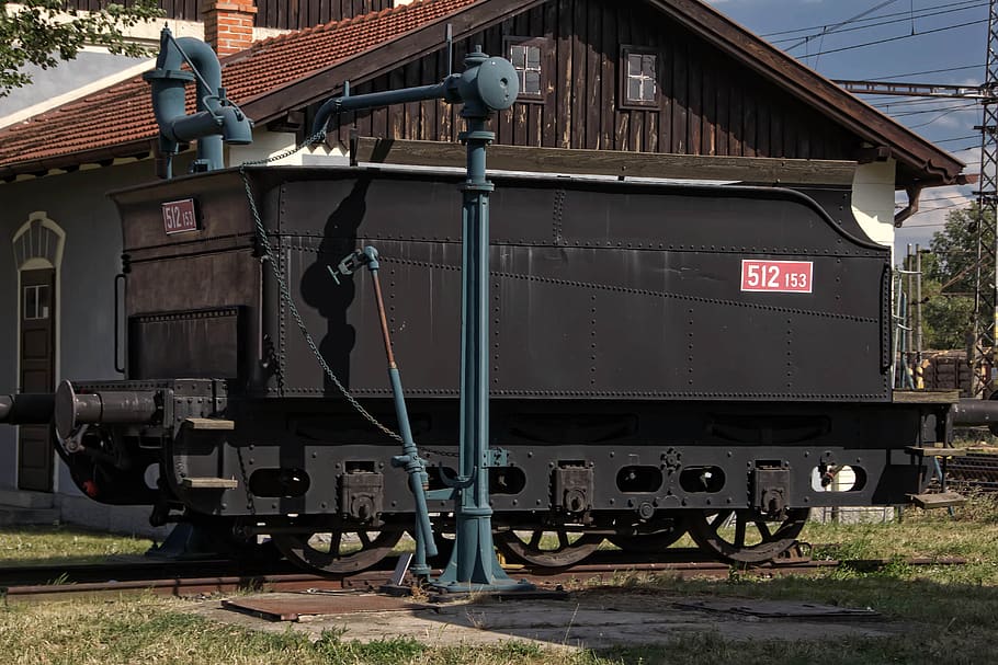 wagon, train, the historical train, retro, railway, coal, steam, HD wallpaper