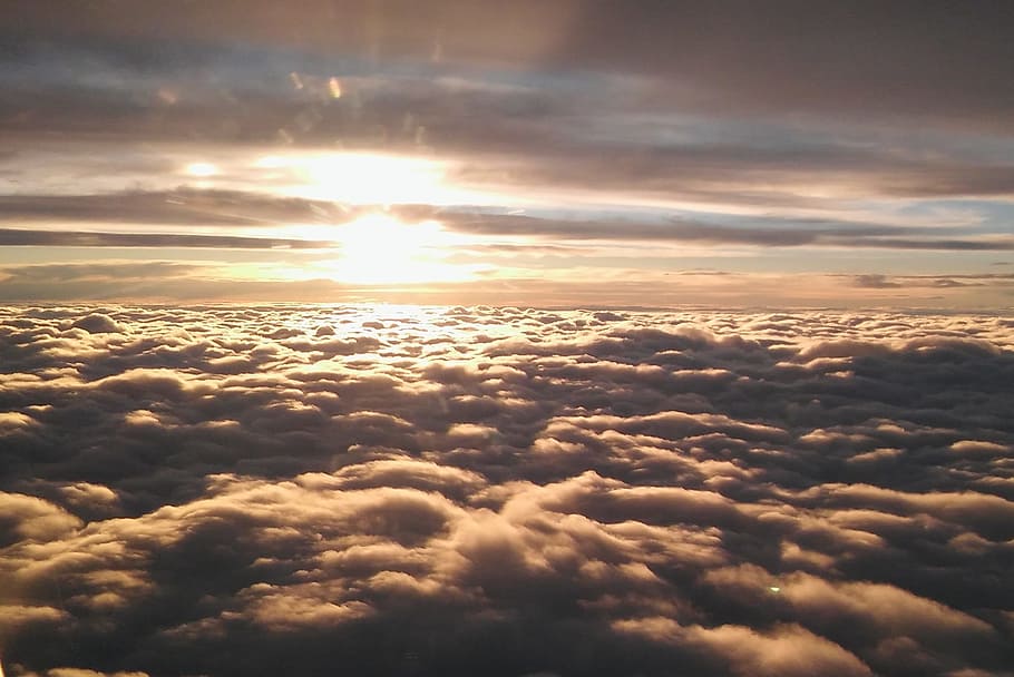 sunrise, skies, clouds, sky, cloud - sky, beauty in nature HD wallpaper