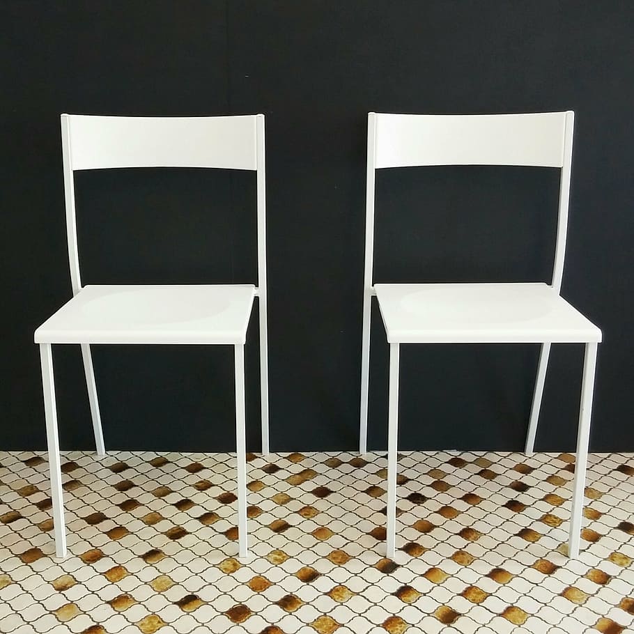 modern, interior, chairs, white, furniture, seat, indoors, no people HD wallpaper