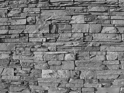 gray concrete wall, rock wall, exterior, pattern, stone, backdrop HD wallpaper
