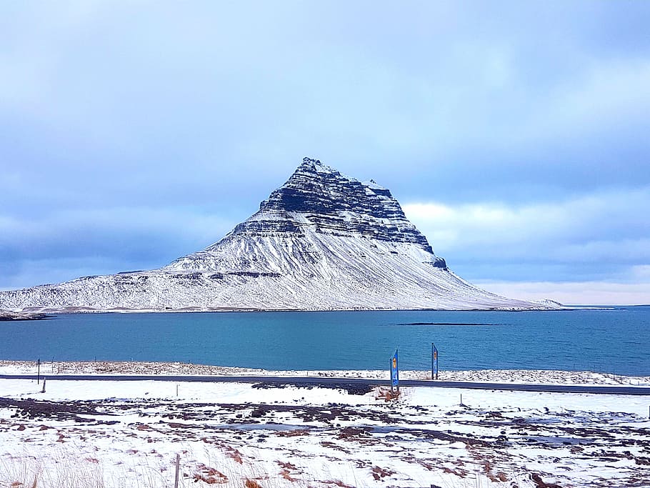snow, mountain, ice, winter, water, snæfellsness, iceland HD wallpaper