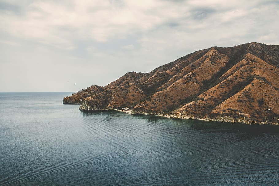beach, coast, island, mountain, nature, ocean, outdoors, scenic HD wallpaper