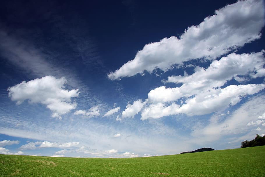 sky, the clouds, windows, country, field, cloud - sky, grass HD wallpaper