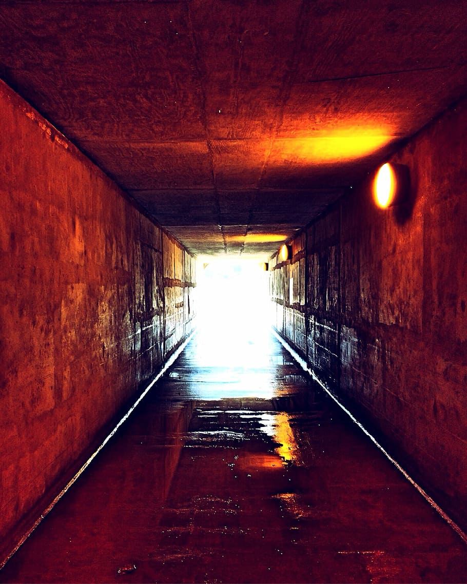 light, tunnel, corridor, urban, architecture, the way forward HD wallpaper