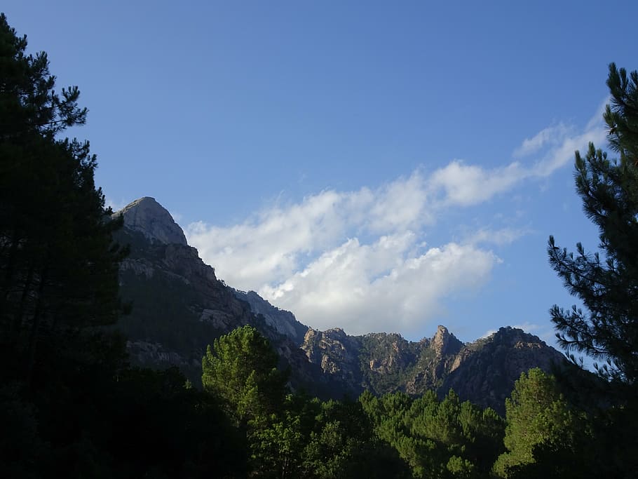 mountain, landscape, nature, view, sky, beauty in nature, scenics - nature HD wallpaper