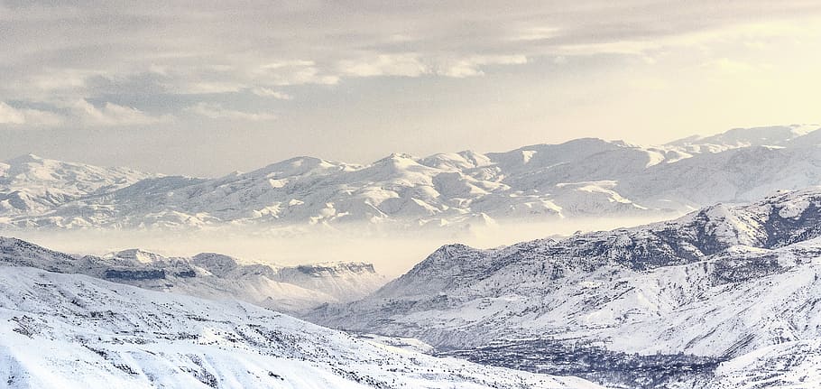 glacier mountains during day, mountain alps, winter, landscape HD wallpaper