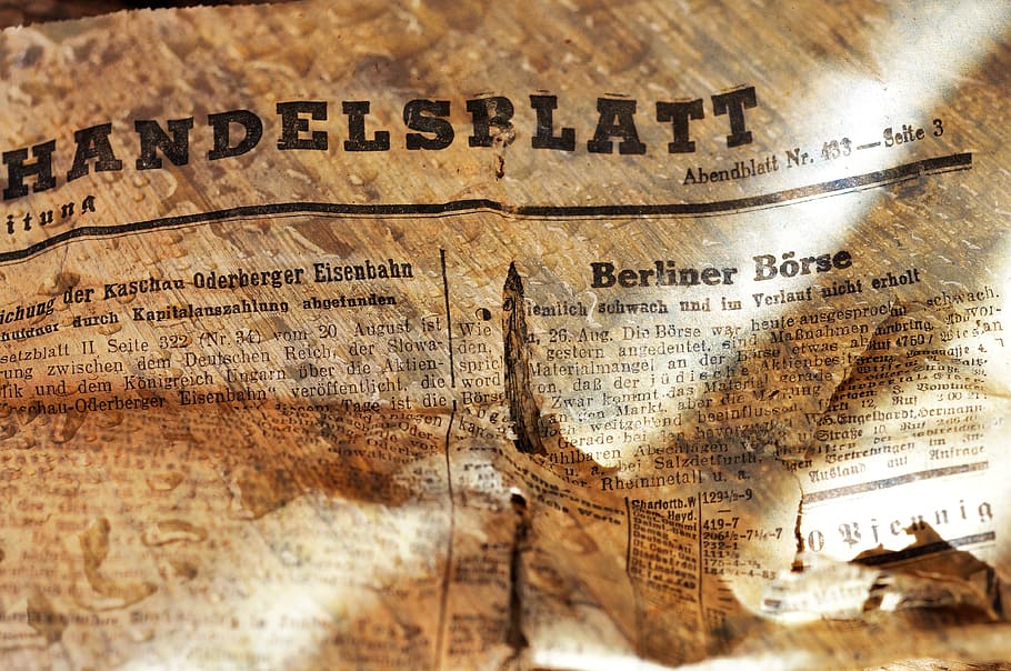 newspaper, daily newspaper, handelsblatt, font, information, HD wallpaper