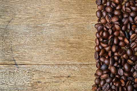 coffee beans on brown surface, core, texture, caffeine, food HD wallpaper