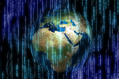planet earth, binary, one, null, space, universe, globe, star HD wallpaper
