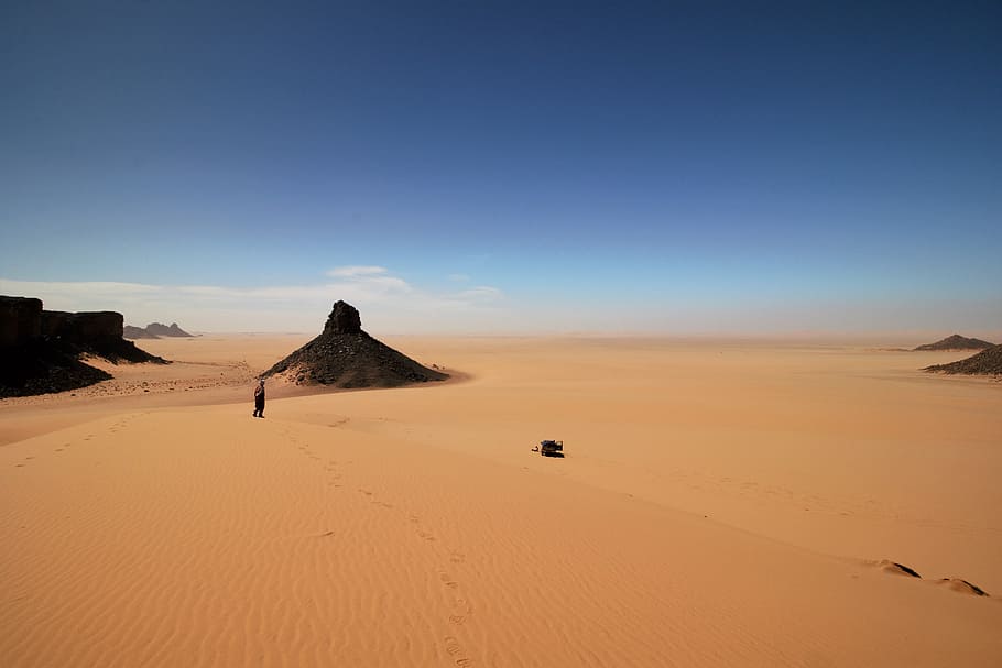 algeria, tassili n'ajjer, sahara, sand, desert, landscape, scenics - nature, HD wallpaper