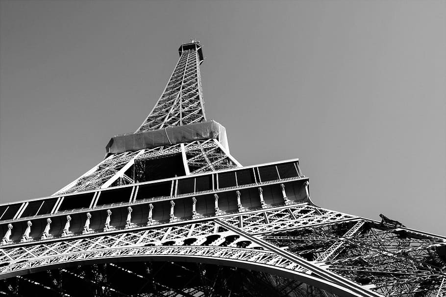 low angle photography of Eiffel Tower, monument, paris, famous Place HD wallpaper