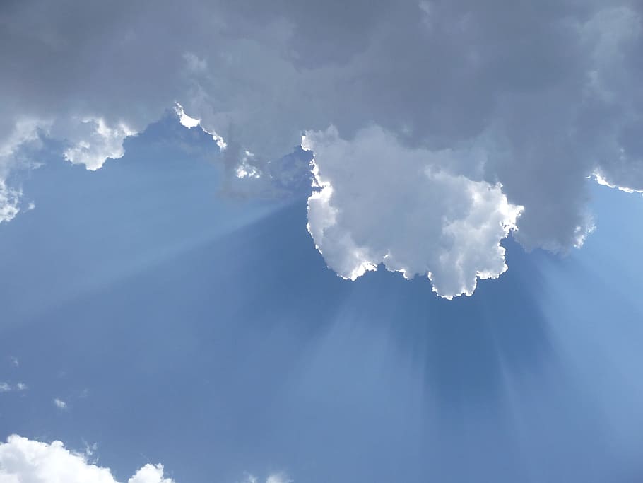 Sky, Blue, Clouds, Atmosphere, Climate, environment, air, clear HD wallpaper