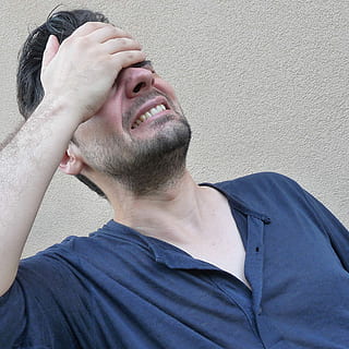 man covering his face with palm, Headache, Image, Stress, stressed man HD wallpaper