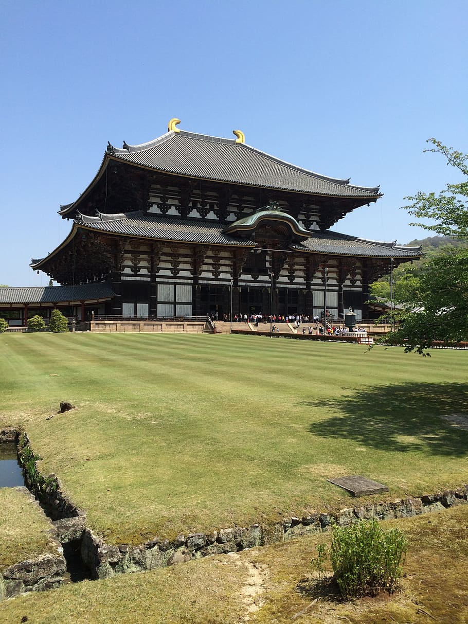 todai-ji temple, world heritage site, nara, architecture, built structure