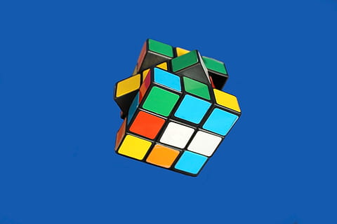 3 X 3 Rubik's cube wallpaper, toy, game, puzzle, intelligence HD wallpaper