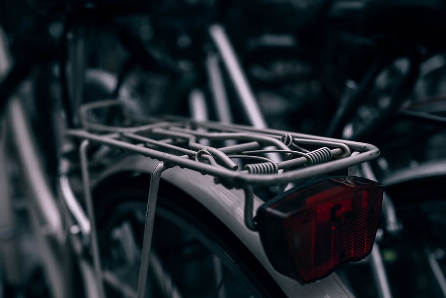 backdrop, background, bicycle, bike, close-up, cold, cool, gray HD wallpaper